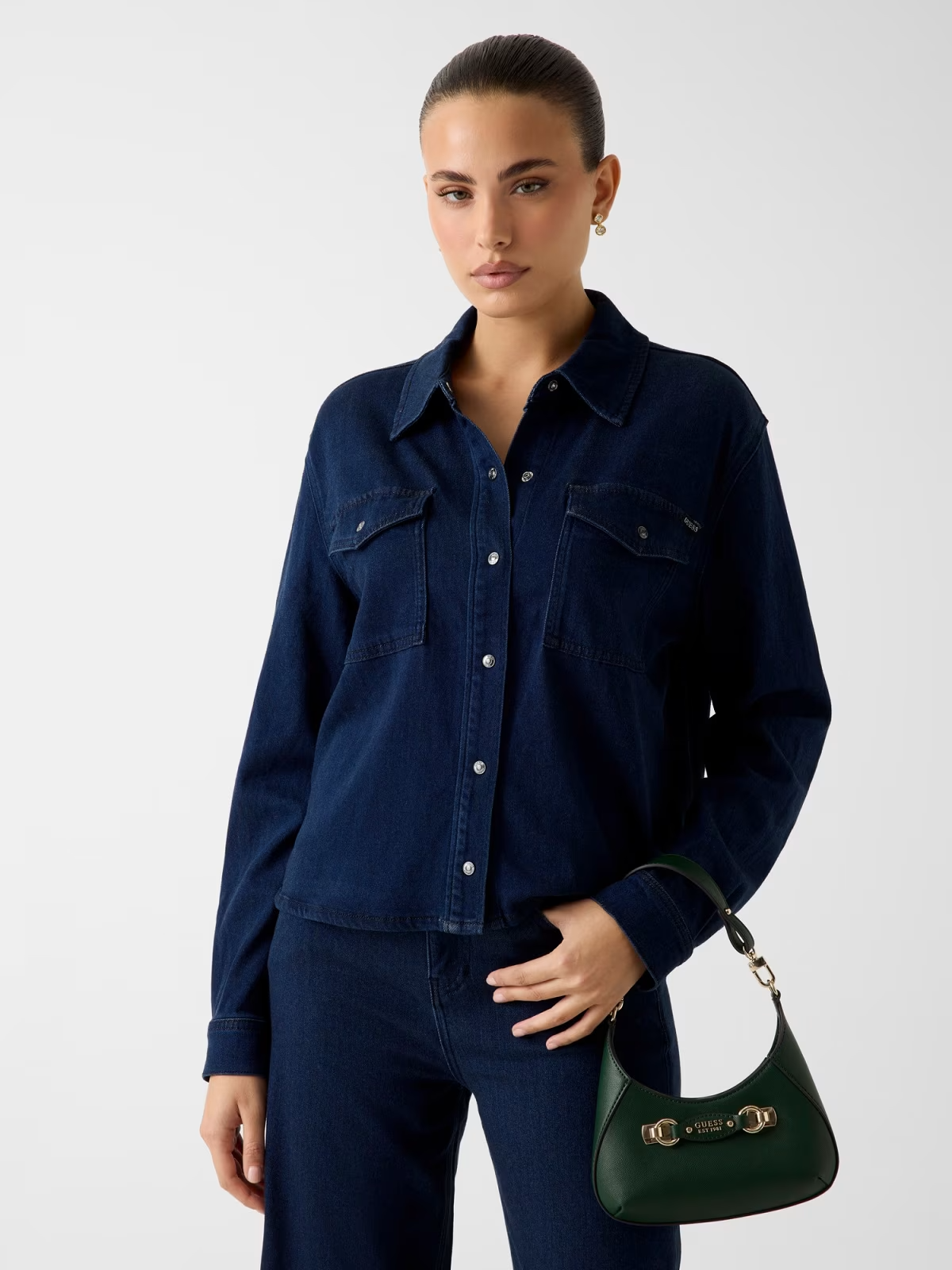 Camisa ASTRID em Ganga Escura - Guess 1