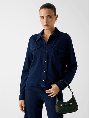 Camisa ASTRID em Ganga Escura - Guess