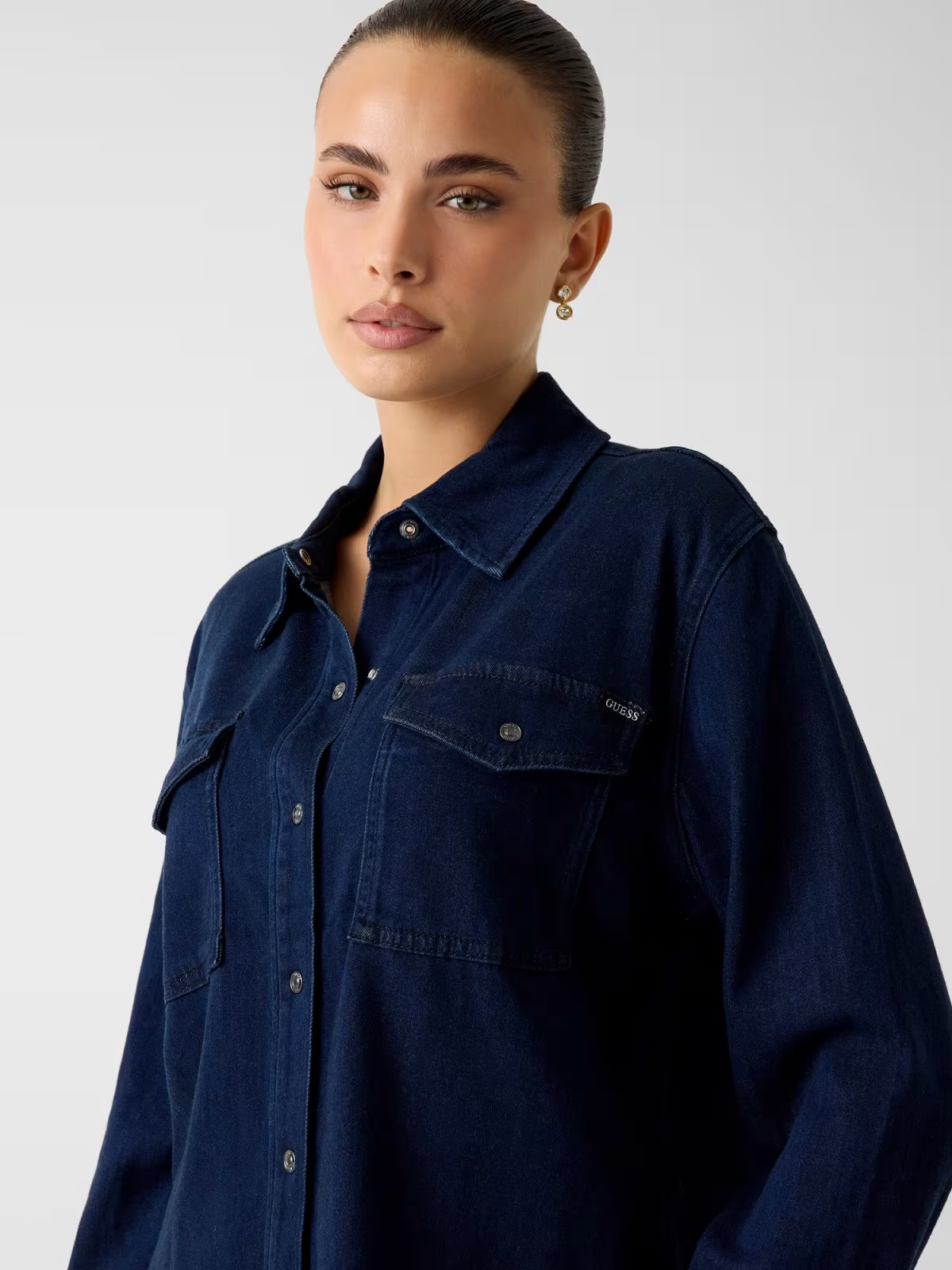 Camisa ASTRID em Ganga Escura - Guess 4