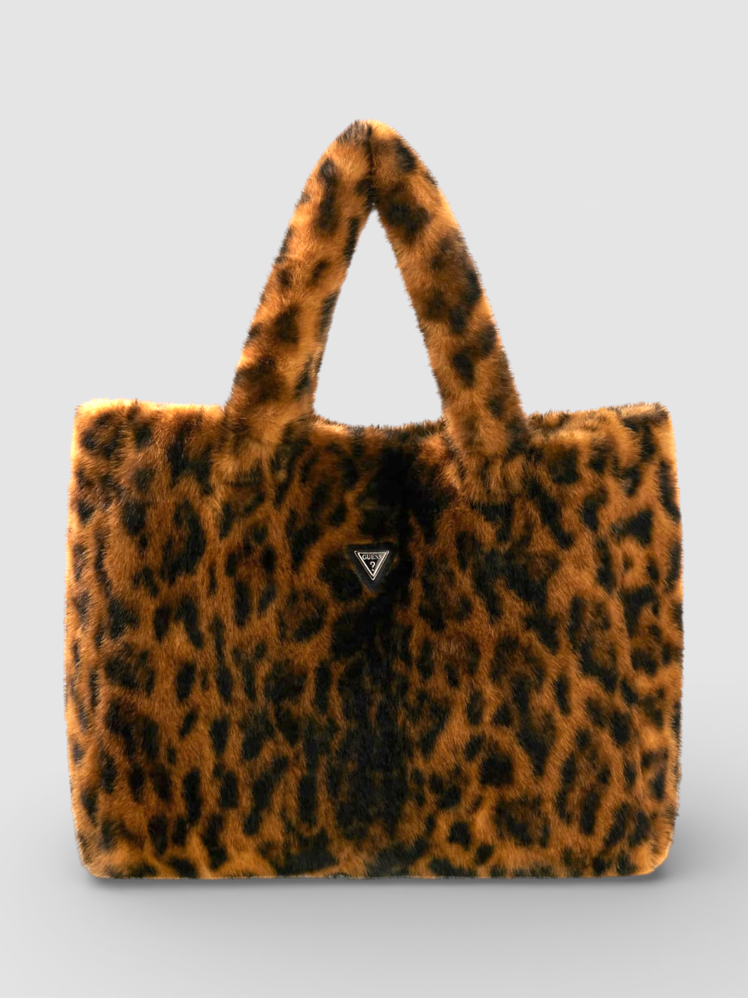 Mala em Pelo de Ombro Animal Print - Guess  1