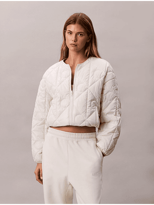 Casaco Acolchoado Reversível Branco / Bege - Calvin Klein 