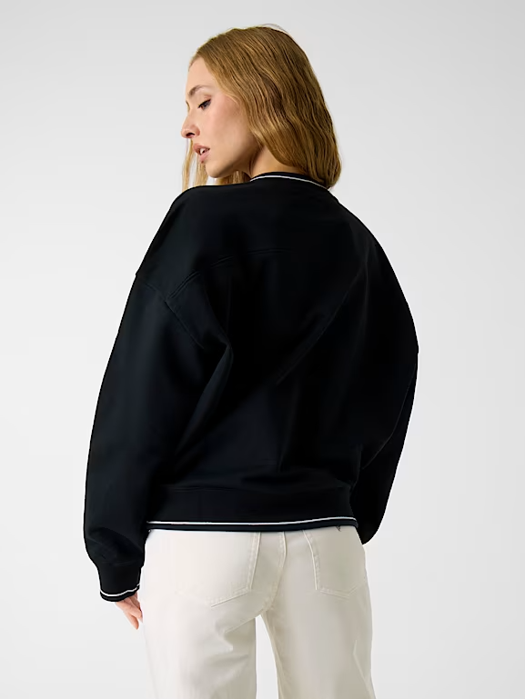 Sweat Decote em V Preto - Guess Jeans 2