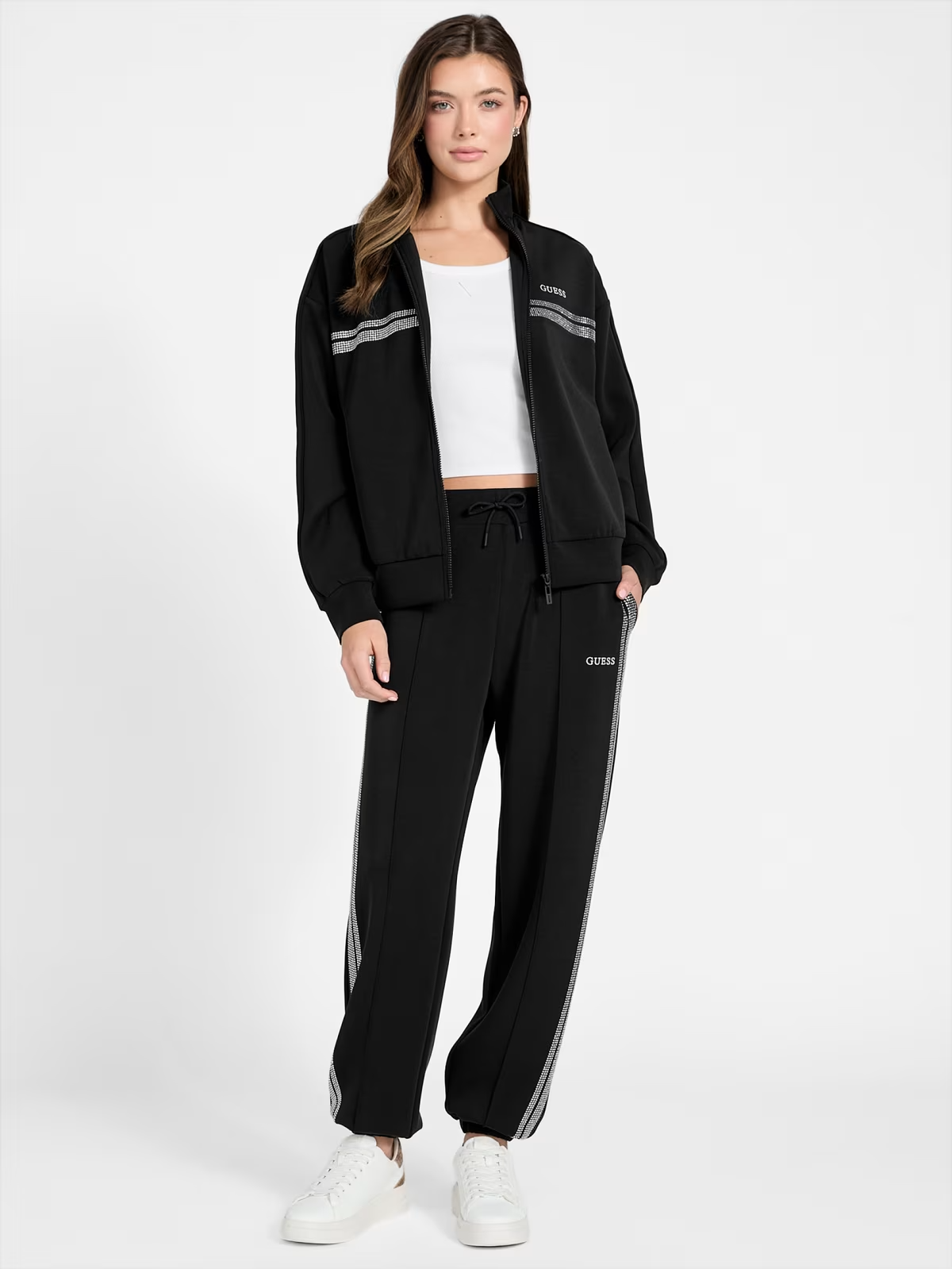 Calças Desportivas BERTHE com Brilhos Preto - Guess 2