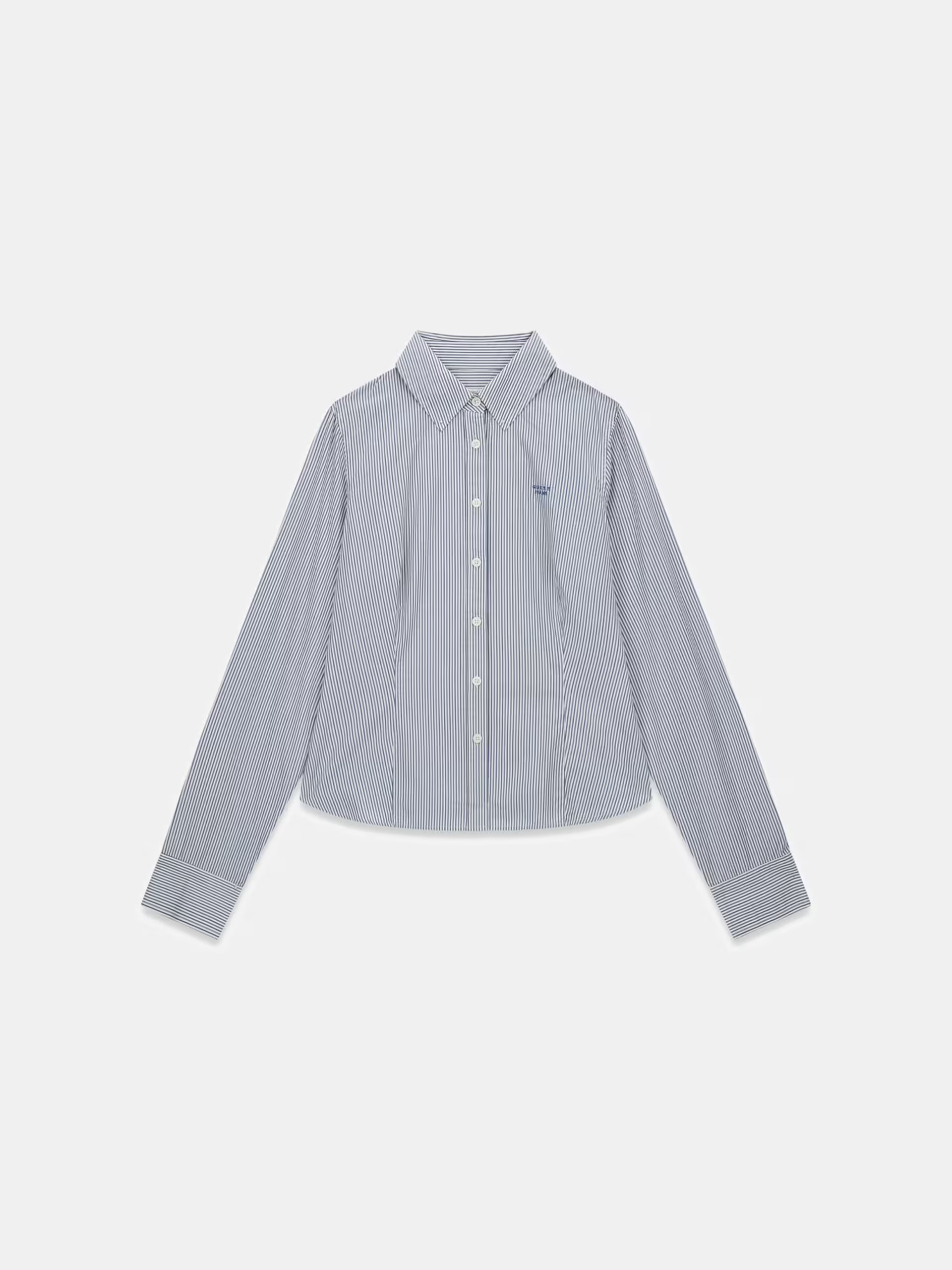 Camisa Slim Riscas Azul - Guess Jeans 5