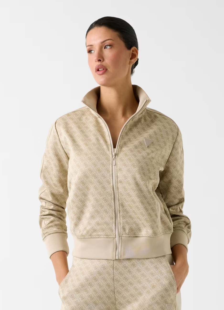 Casaco Desportivo MAYA Logo Bege - Guess 1