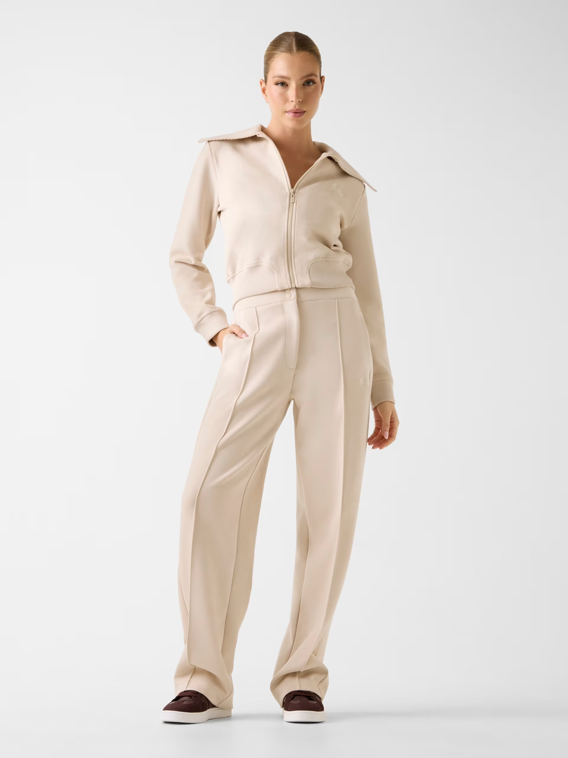 Casaco em Suede LIA Creme - Guess  3