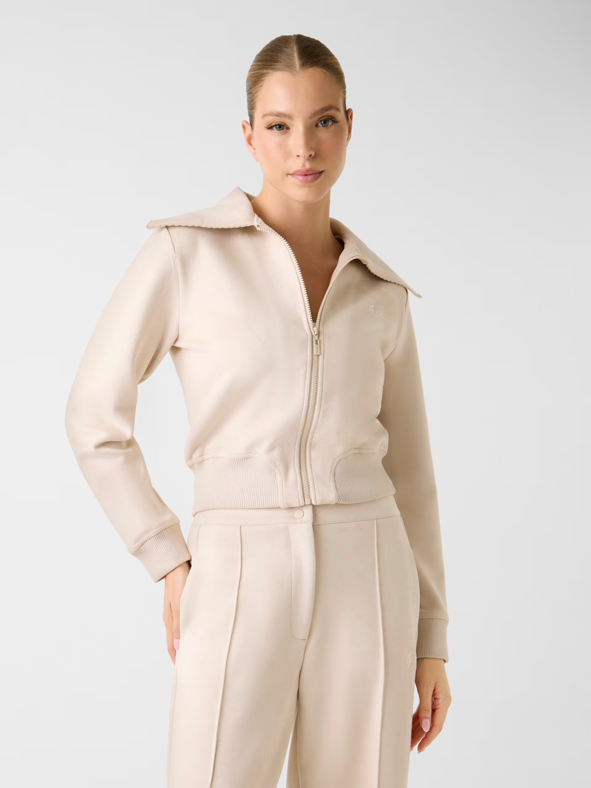 Casaco em Suede LIA Creme - Guess  1