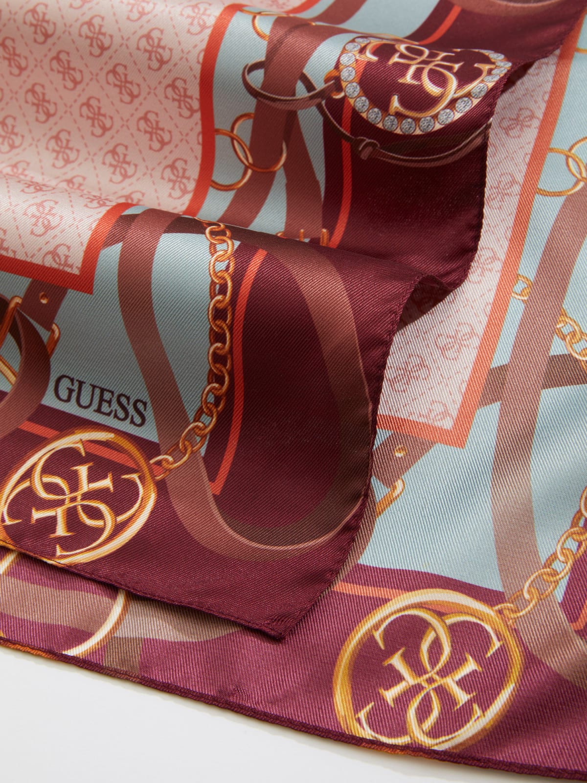 Echarpe Logo e Correias Bordeaux - Guess  3