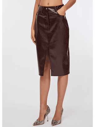 Saia Midi Verniz em Bordeuax - LIU JO 