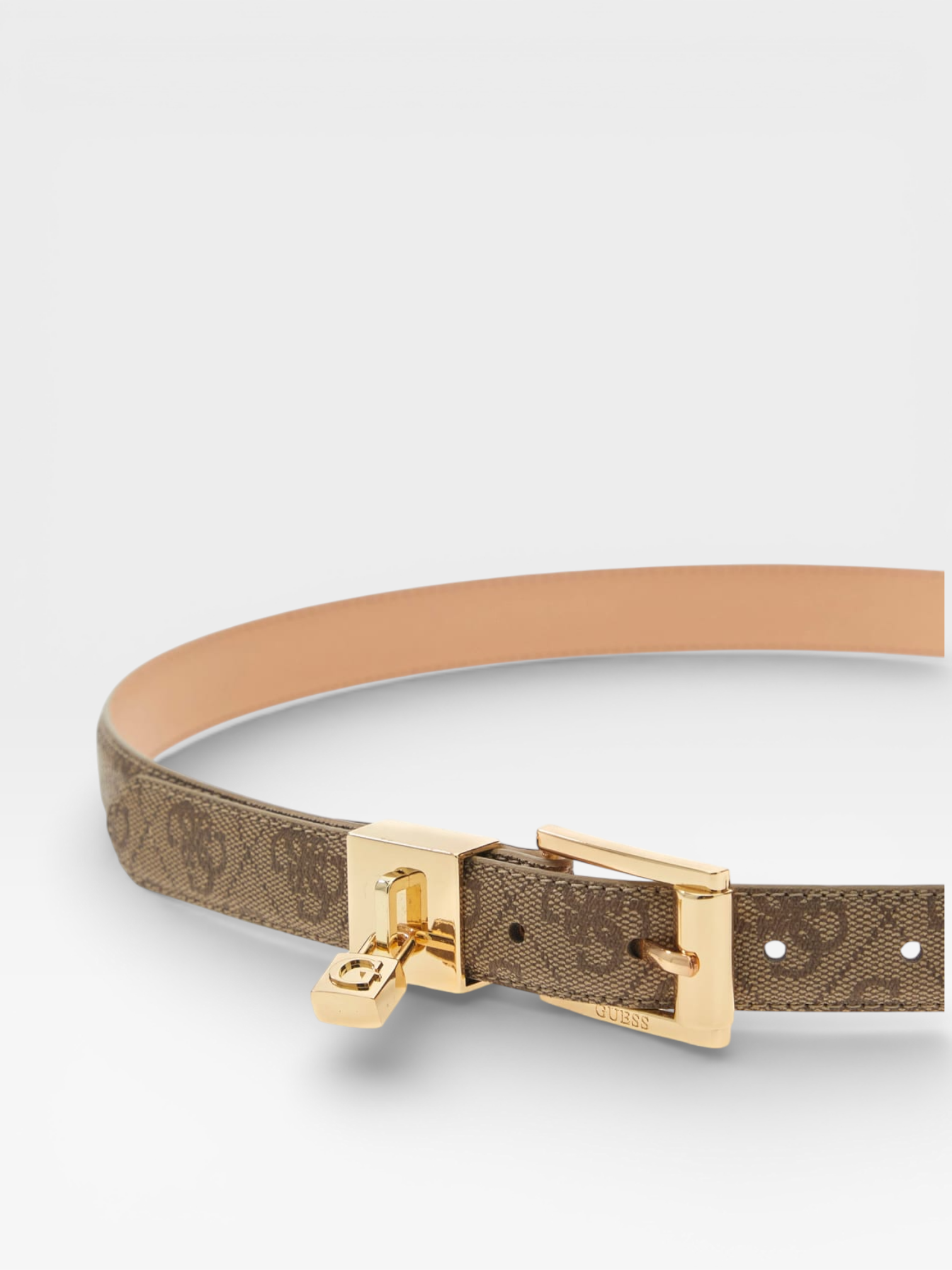 Cinto YESBA Logo Bege - Guess 2