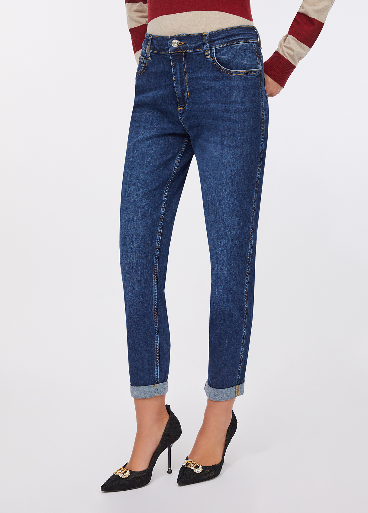 Calças de Ganga Cintura Alta - LIU JO  1