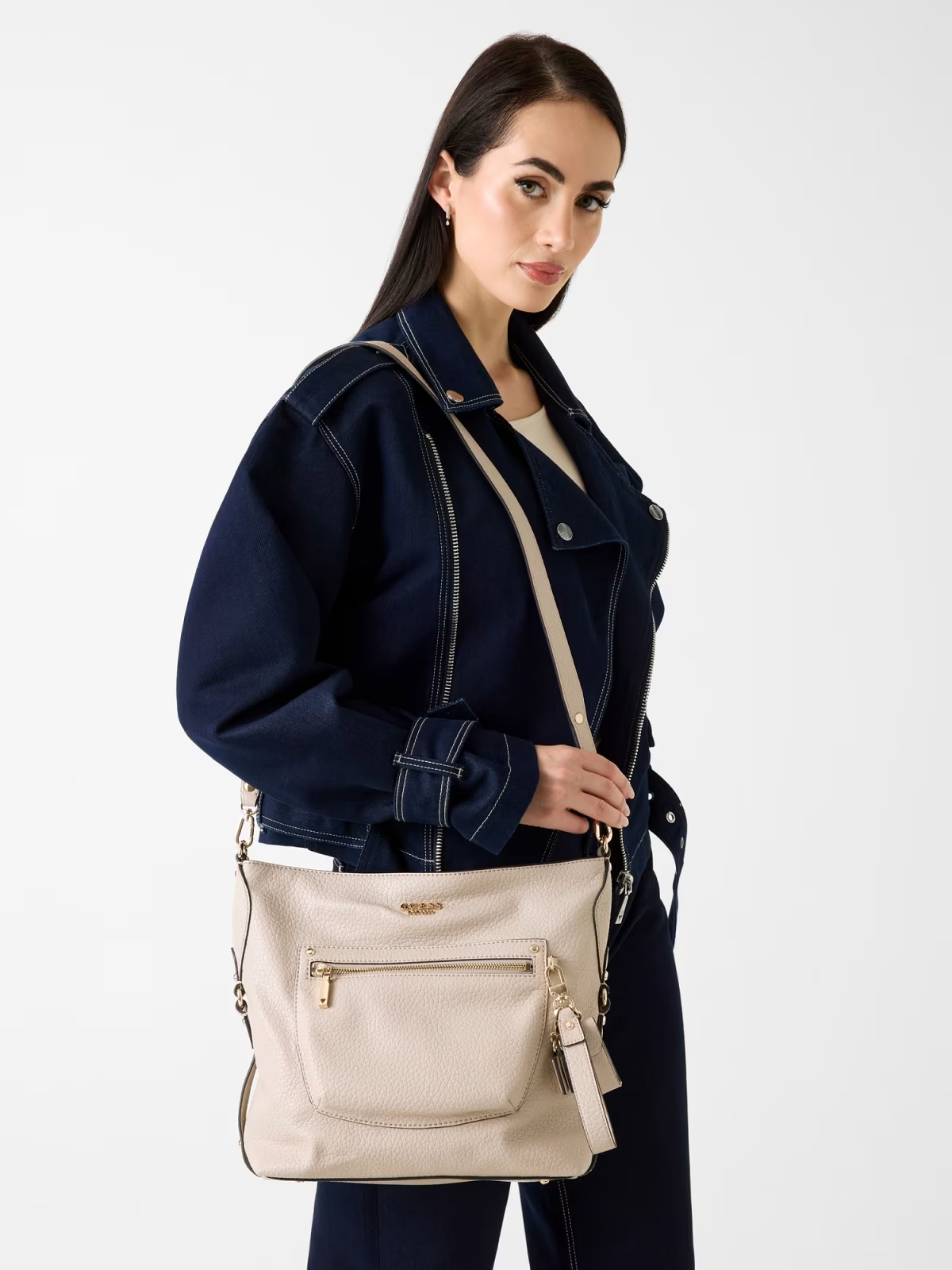 Crossbody Grande MARSHA Taupe - Guess 4