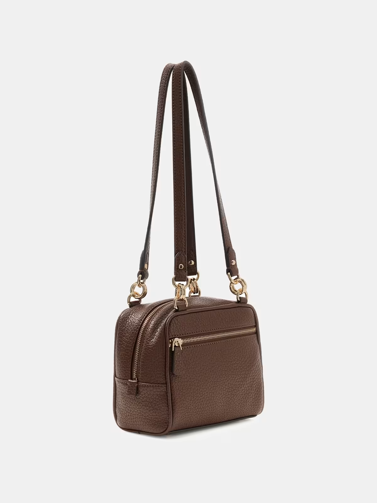 Mala de Ombro Quadrada MARSHA Castanho - Guess 2