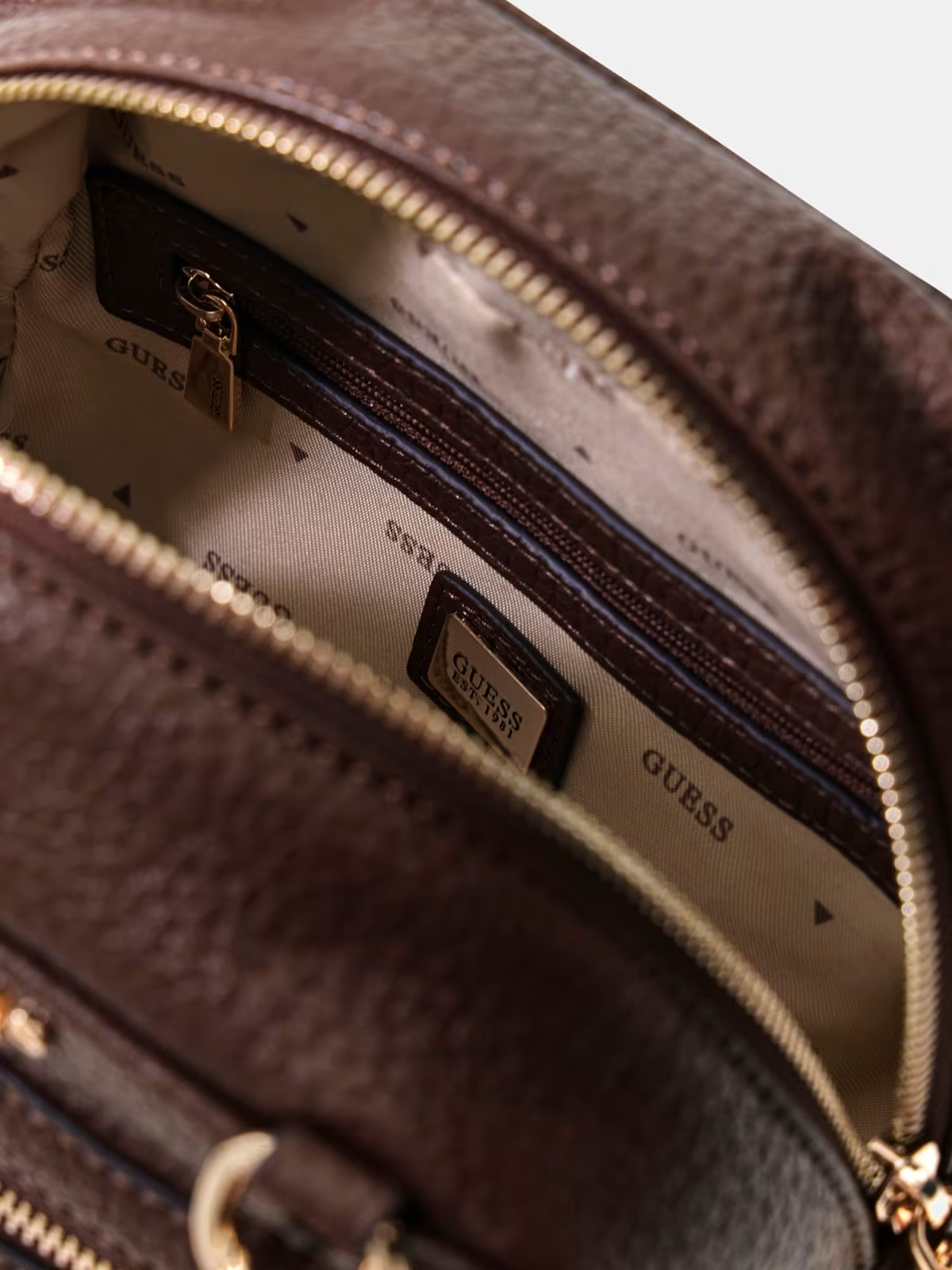 Mala de Ombro Quadrada MARSHA Castanho - Guess 3