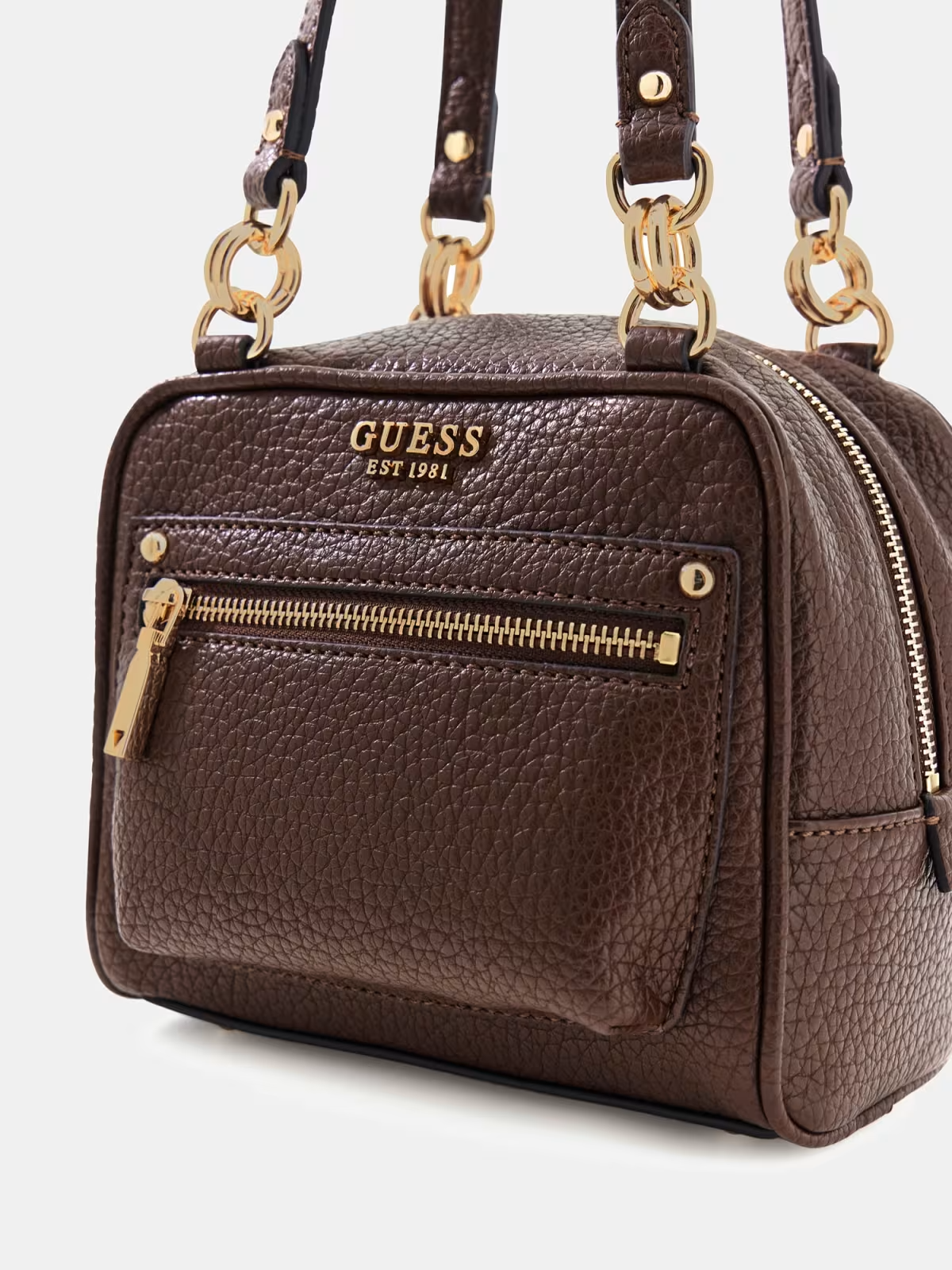 Mala de Ombro Quadrada MARSHA Castanho - Guess 4