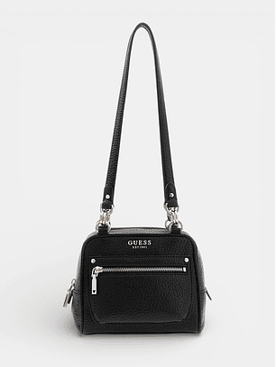 Mala de Ombro Quadrada MARSHA Preto - Guess