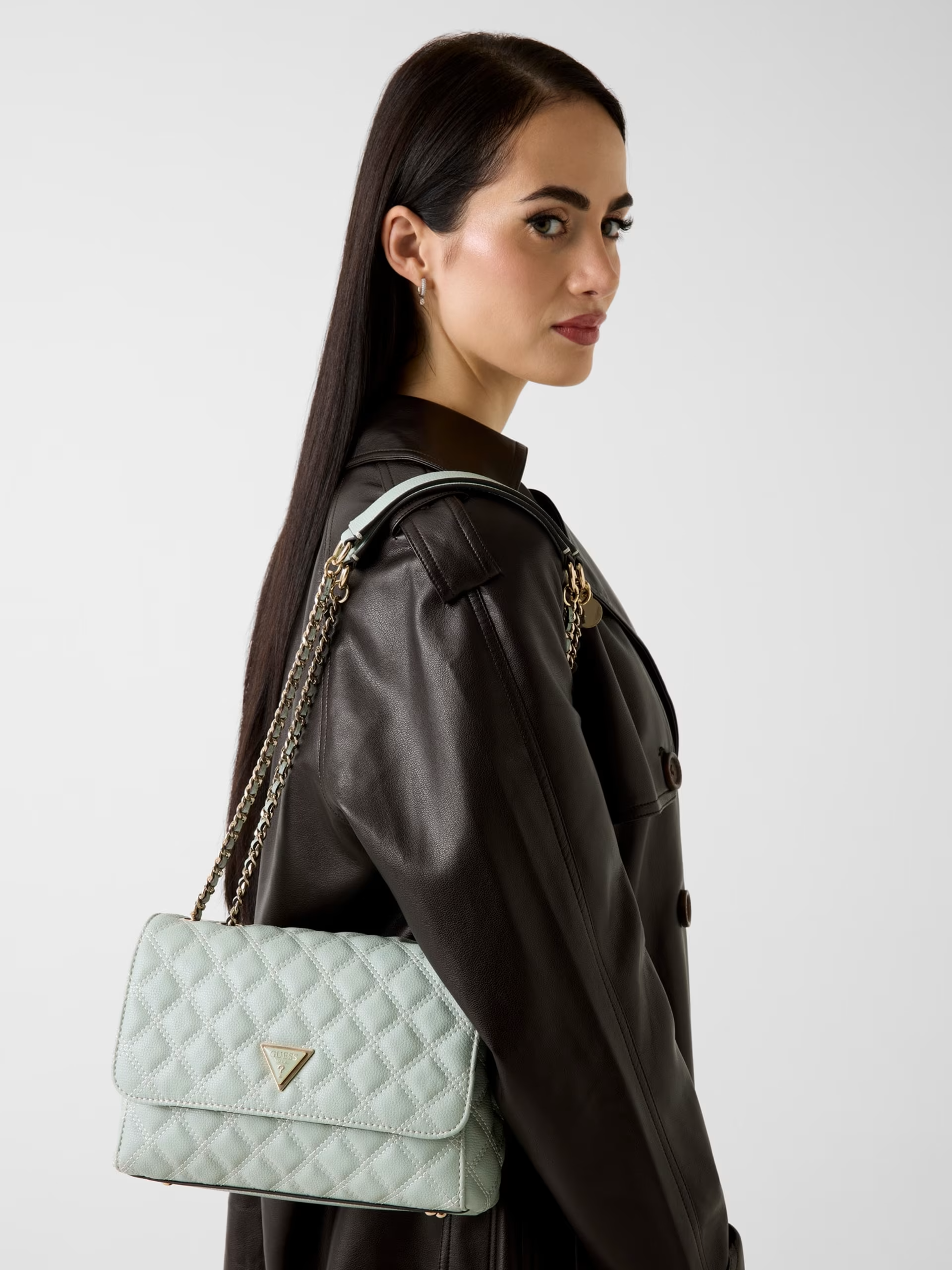 Crossbody Acolchoada GIULLY  Verde Água - Guess 4