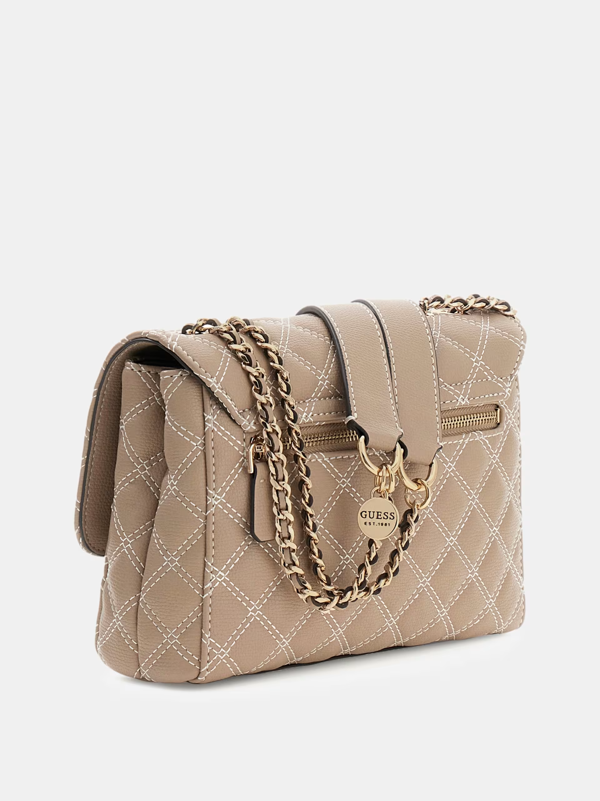 Crossbody Acolchoada GIULLY Bege -  Guess 2