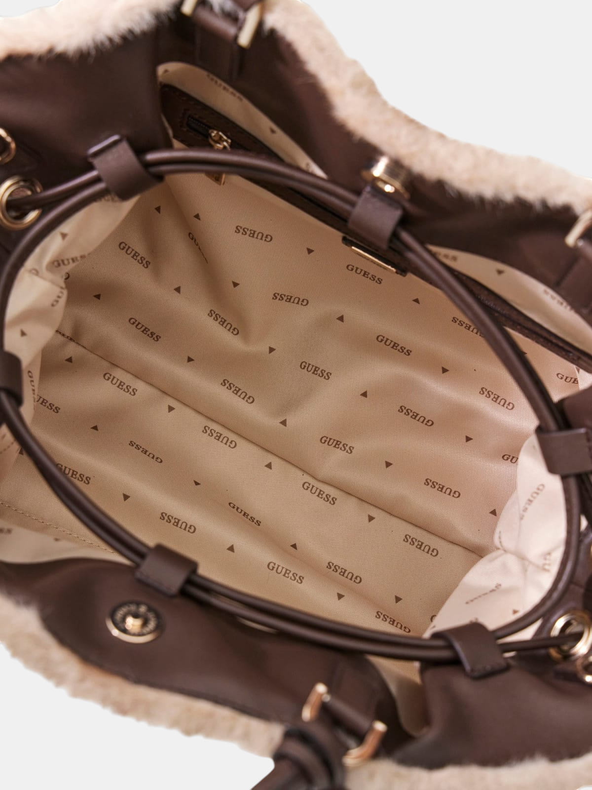 Crossbody em Pelo MAVIS Castanho - Guess 3