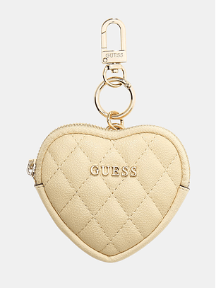 Porta-chaves / Carteira Moedas Coração Amarelo - Guess 