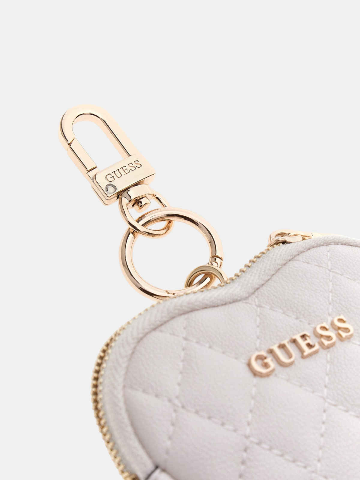 Porta-chaves / Carteira Moedas Coração Branco - Guess  2