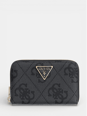 Carteira Média Logo Expandido Preto - Guess 