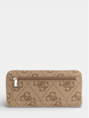Carteira Grande Logo Expandido Bege - Guess