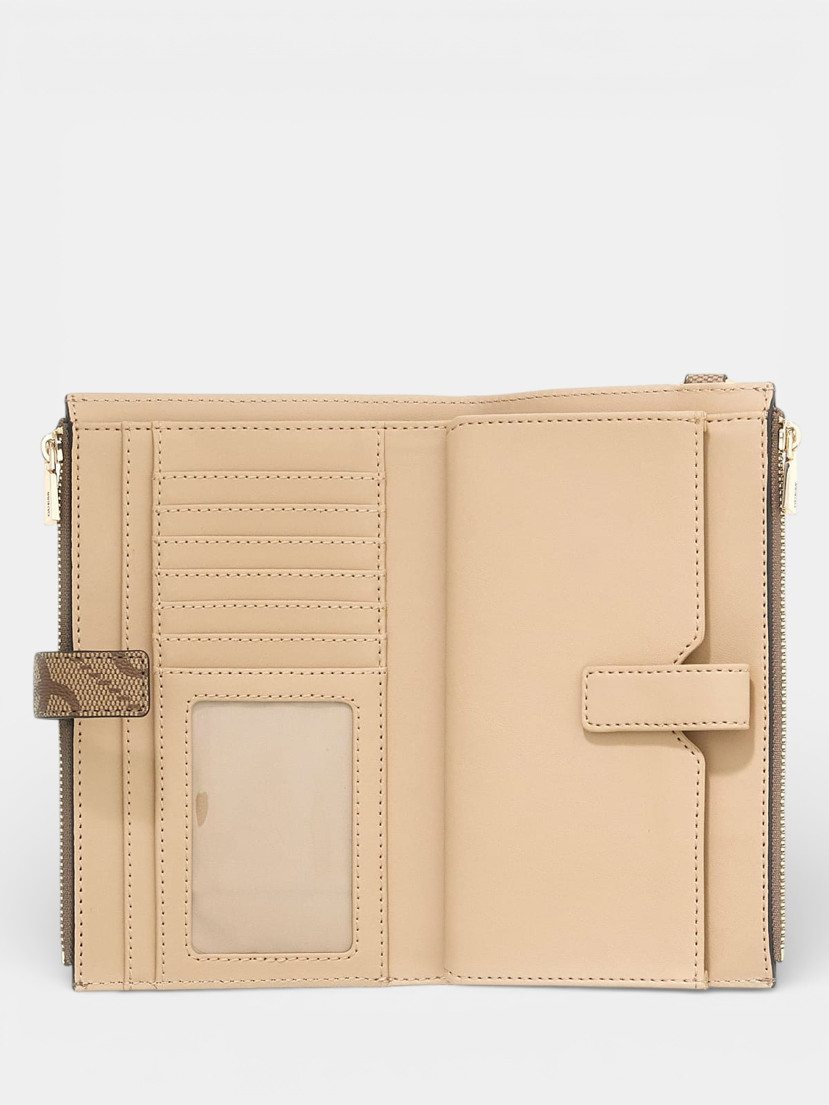 Carteira Completa Logo Expandido Bege - Guess 3