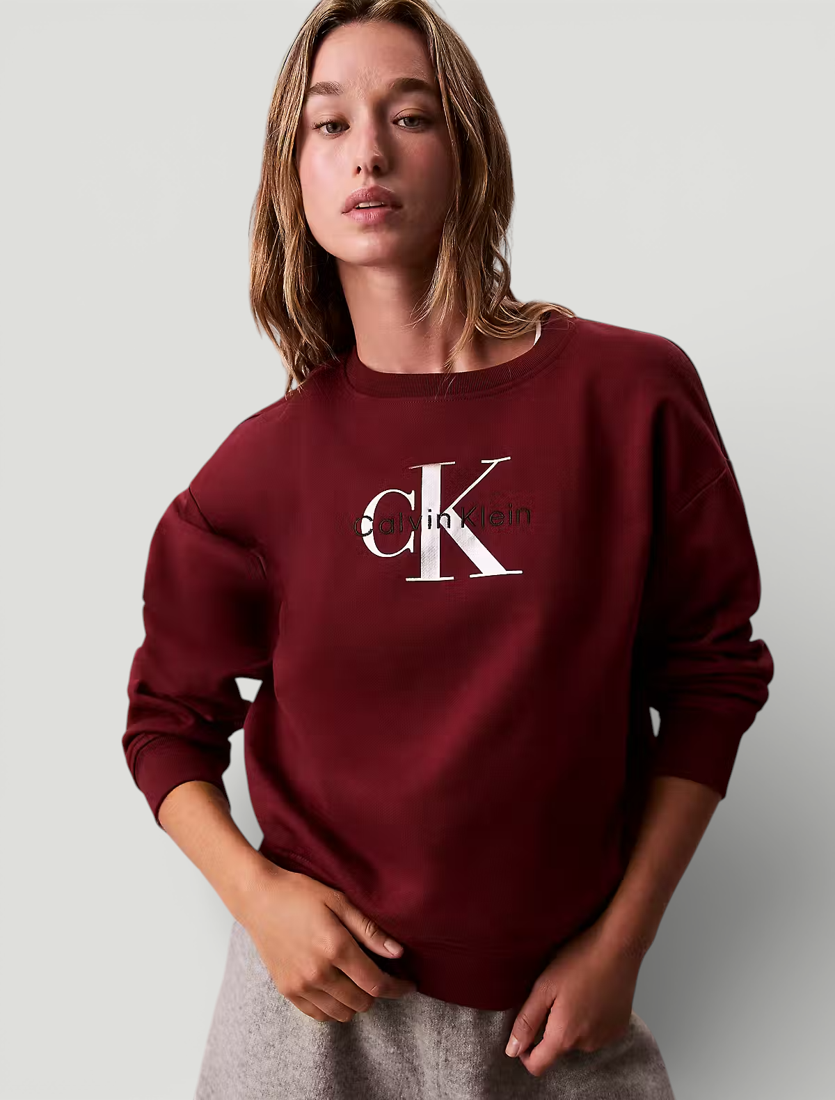 Sweat Clássica Bordeaux - Calvin Klein  3