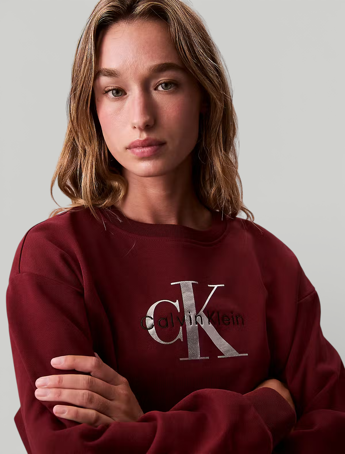 Sweat Clássica Bordeaux - Calvin Klein  4