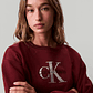 Sweat Clássica Bordeaux - Calvin Klein  - thumbnail 4