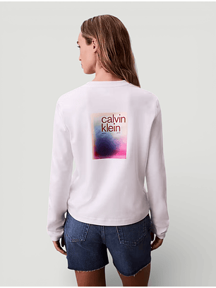 Camisola Estampada nas Costas Branco - Calvin Klein