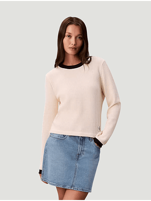 Camisola em Algodão Creme - Calvin Klein