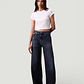 Calças Wide Leg Ganga Escura - Calvin Klein  - thumbnail 2