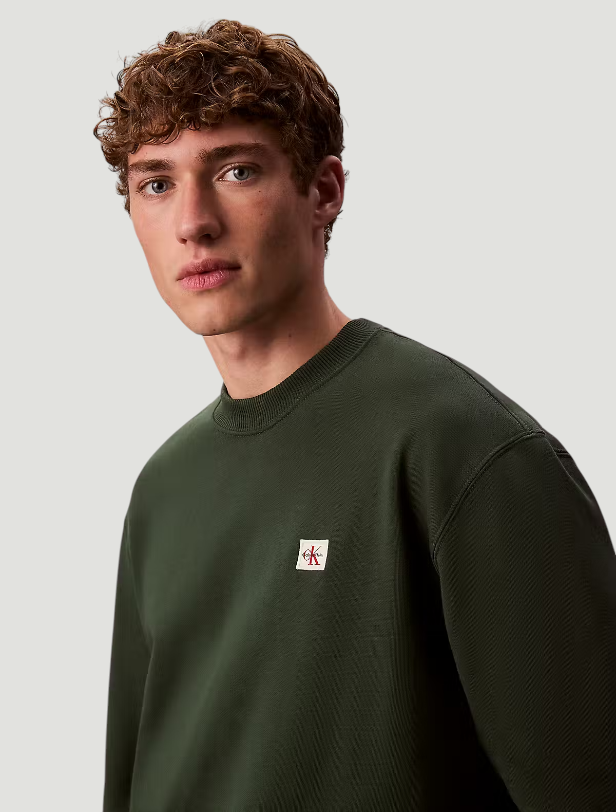 Sweat em Algodão  Decote Rendondo Verde - Calvin Klein 4