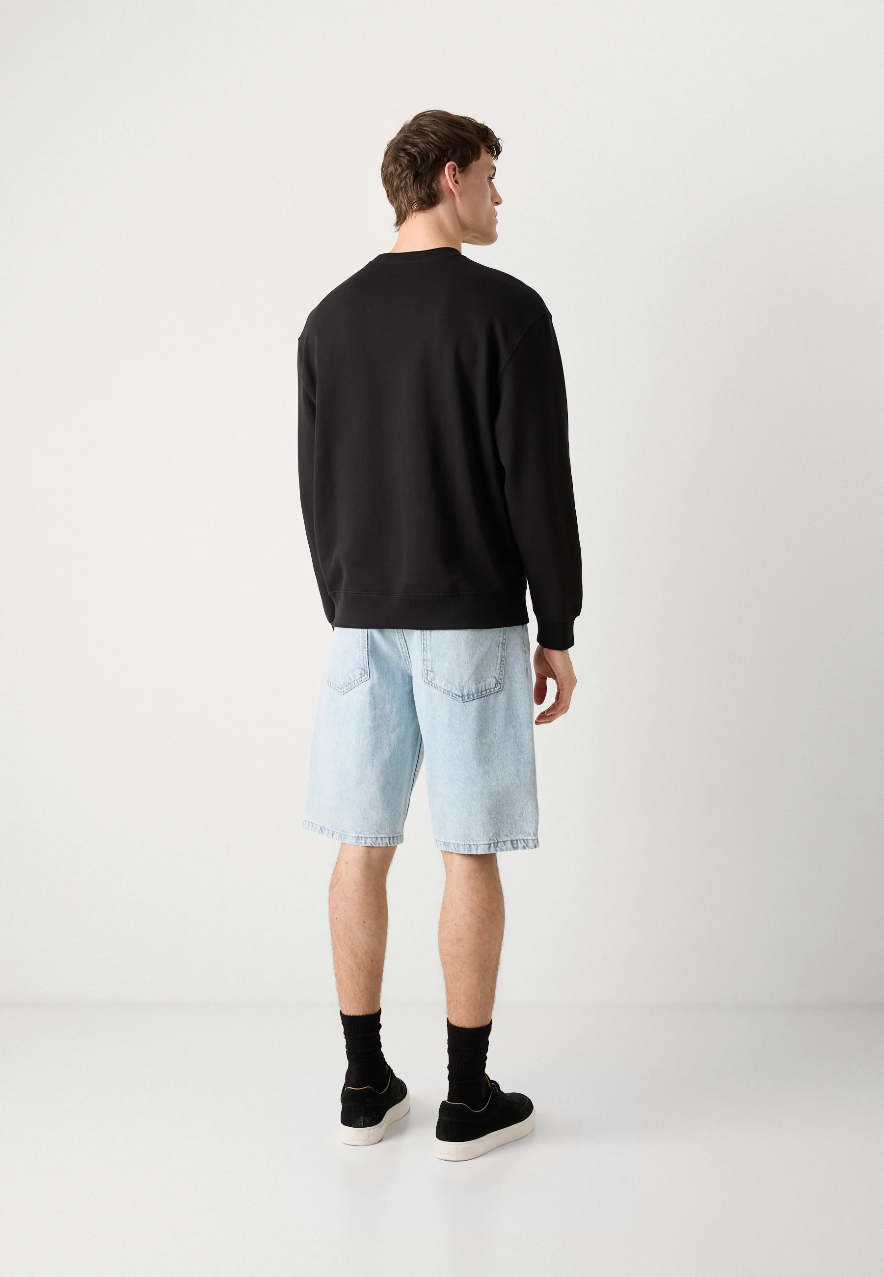 Sweat em Algodão  Decote Rendondo Preto - Calvin Klein 3