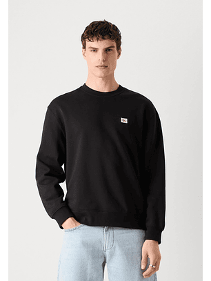 Sweat em Algodão  Decote Rendondo Preto - Calvin Klein