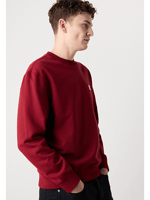 Sweat em Algodão  Decote Rendondo Bordeaux - Calvin Klein 