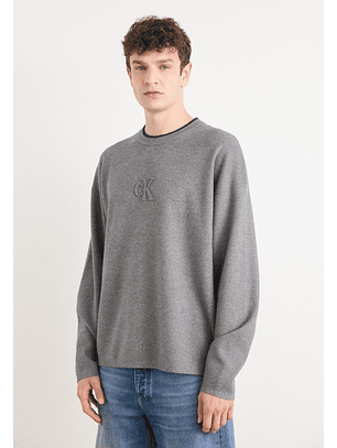 Camisola de Malha Cinza - Calvin Klein