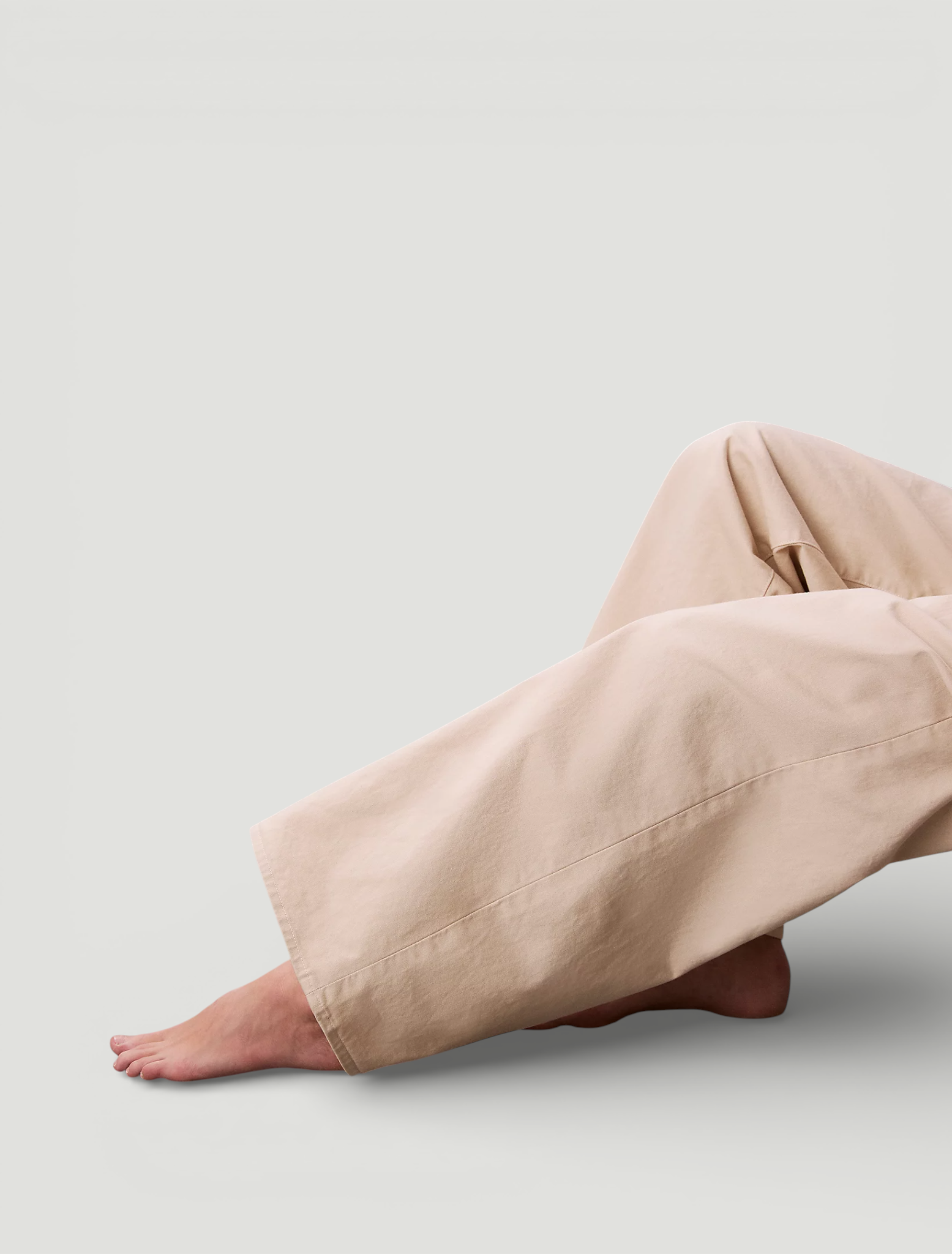 Calças Super Wide Leg Bege - Calvin Klein  6