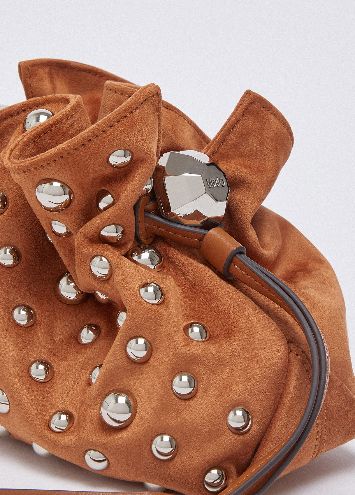 Mala de Ombro RICCY com Tachas Suede Camel - Liu Jo  4