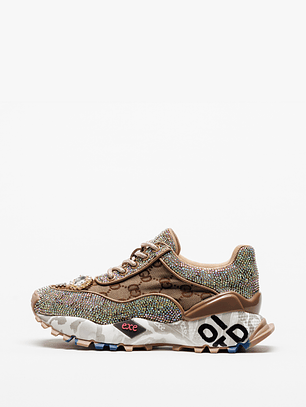 Ténis 2025-20A com Pedras Bege - EXÉ 