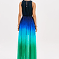 Vestido Comprido NICE Degradê Azul e Verde - Lança Perfume - Miniatura 4