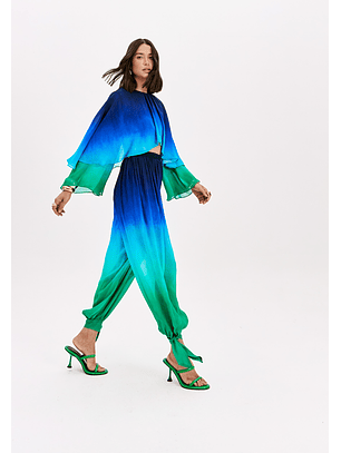 Blusa NICE Degradê Azul e Verde - Lança Perfume