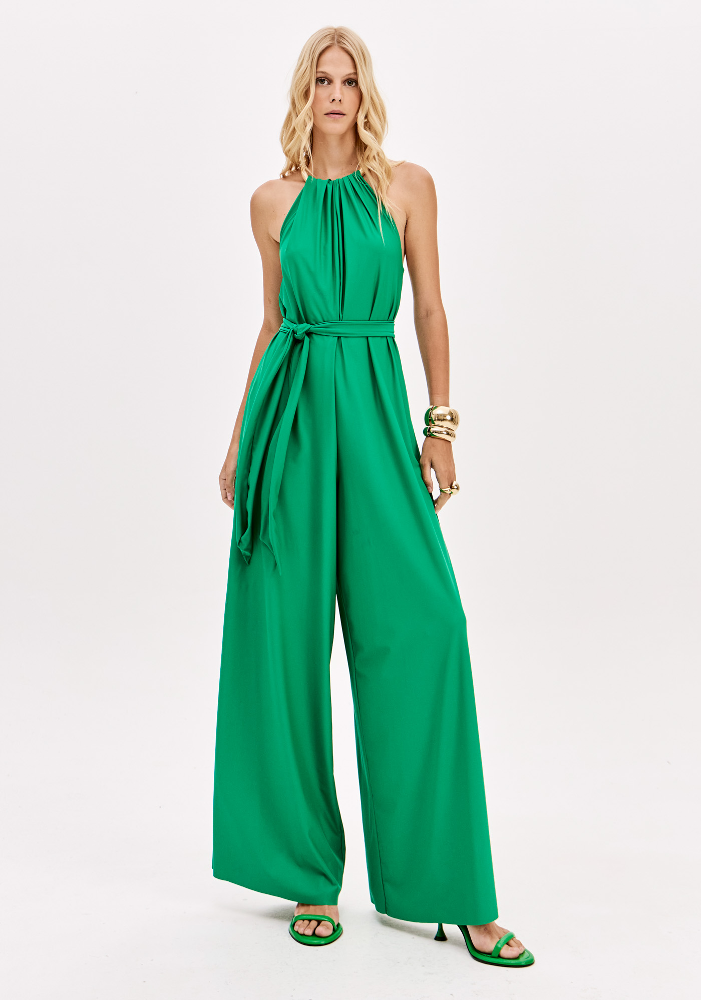 Macacão com Pantalona Verde - Lança Perfume 1