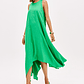 Vestido Comprido Assimétrico Verde - Lança Perfume - Thumbnail 1