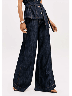 Calças de Ganga Escura Pantolona   - Lança Perfume