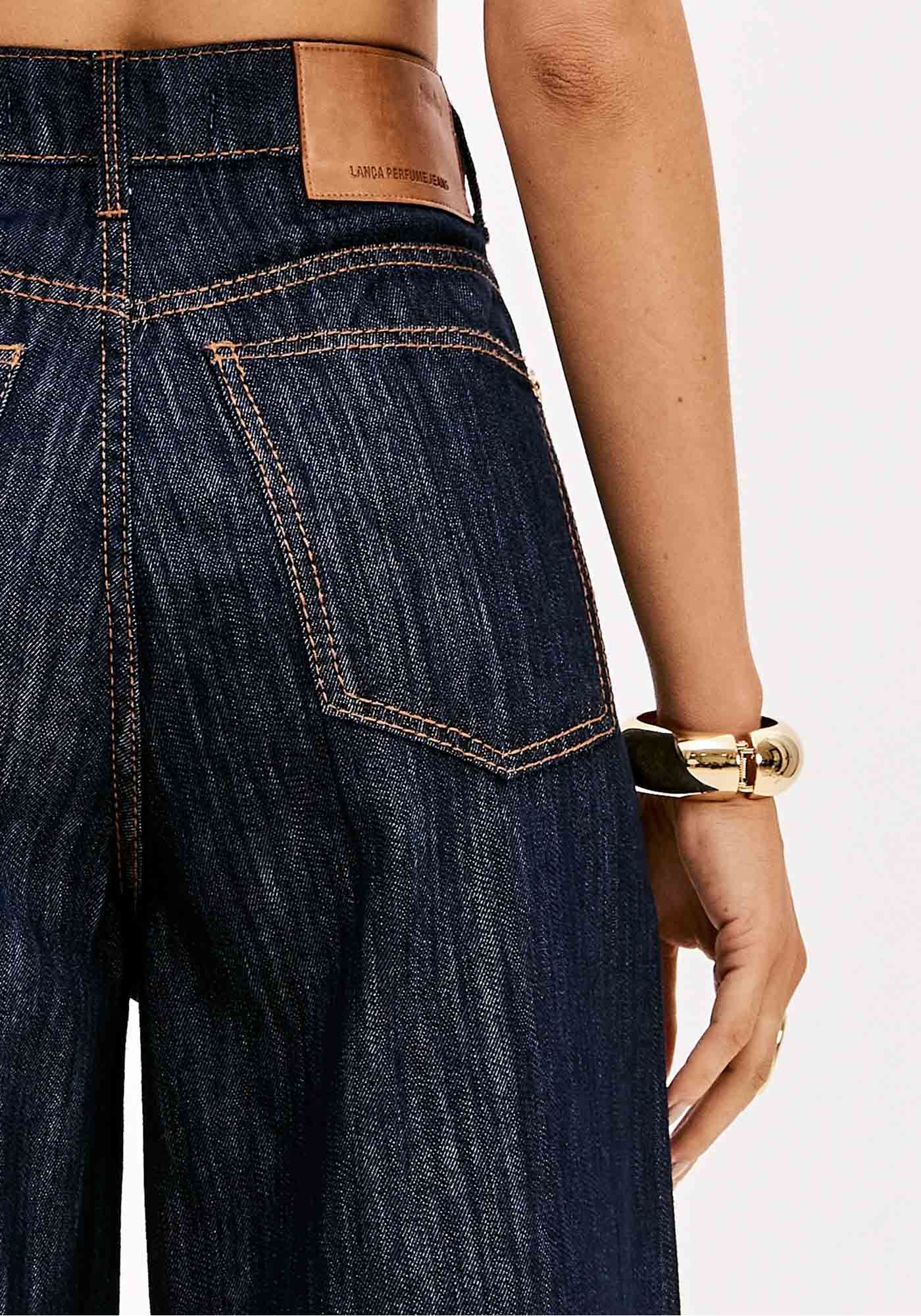 Calças de Ganga Escura Pantolona   - Lança Perfume 5