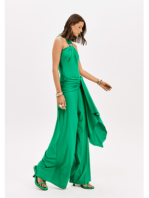 Calças Pantalonas Largas Retro Verde - Lança Perfume