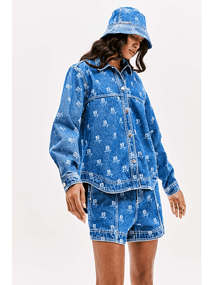 Camisa Oversized Ganga com Logo  - Lança Perfume